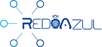 red azul